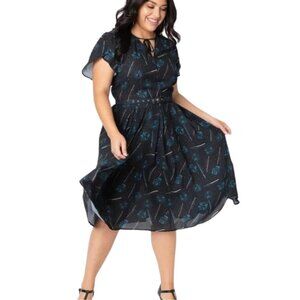 Unique Vintage Harry Potter Patronus Print Dress Limited Edition 1X/16